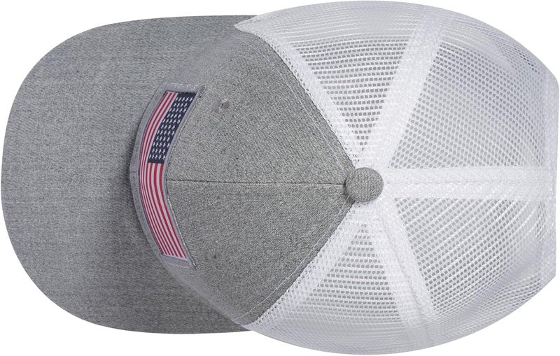 AURR American Flag Trucker Hat, Patriotic Baseball Cap for Men & Women, Breathable Mesh Adjustable Snapback, USA Flag Patch - Image 4